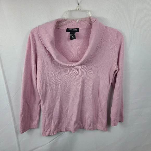 New York & Company Sweaters - New York & Company Pink Women's Cowl Neck Sweater